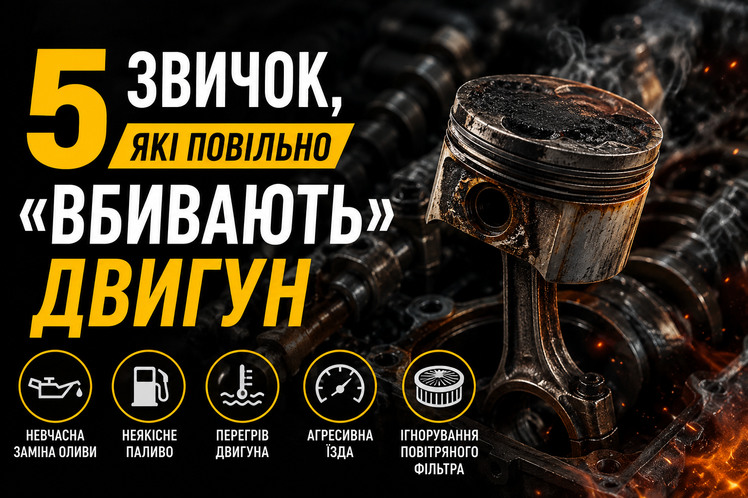 5 привычек, которые медленно «убивают» двигатель