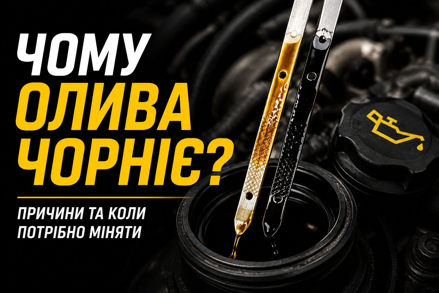 Чому моторна олива швидко чорніє і чи потрібно її міняти