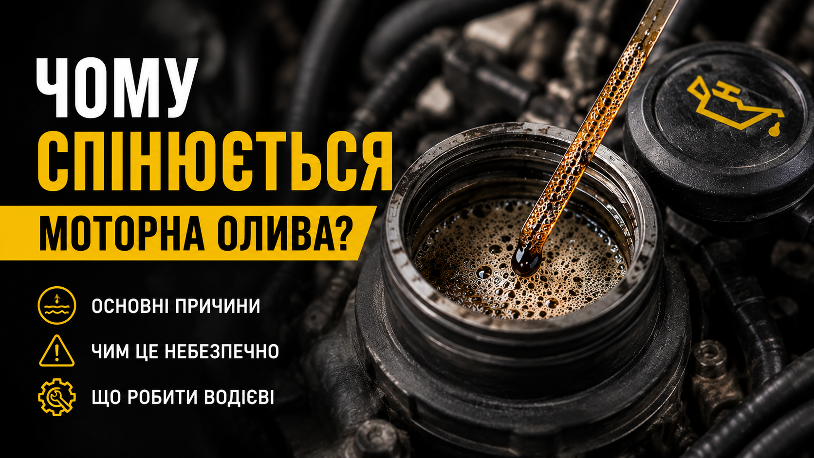 Почему пенится моторное масло: основные причины и что делать