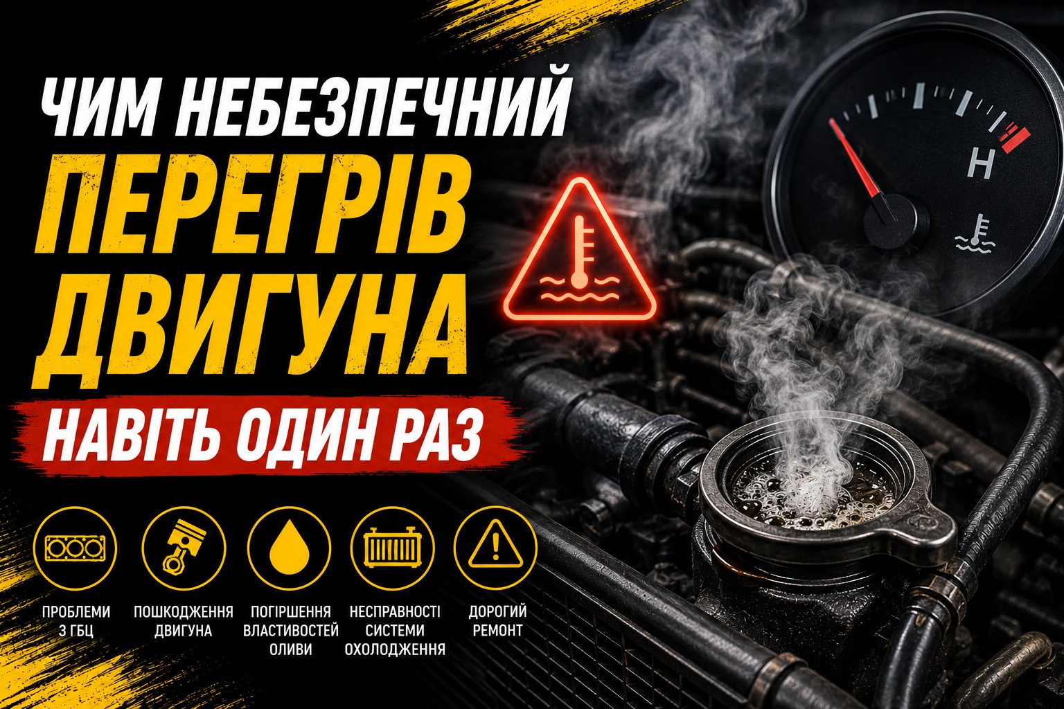 Чим небезпечний перегрів двигуна навіть один раз
