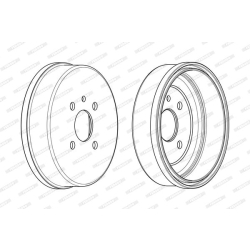 FDR329292 FERODO Тормозной барабан