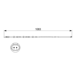 1987473500 BOSCH Сигнализатор, износ тормозных колодок