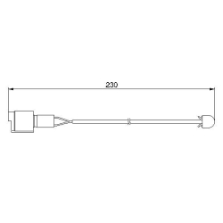 1987474910 BOSCH Сигнализатор, износ тормозных колодок