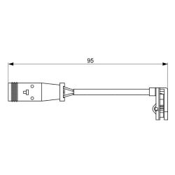 1987473036 BOSCH Сигнализатор, износ тормозных колодок