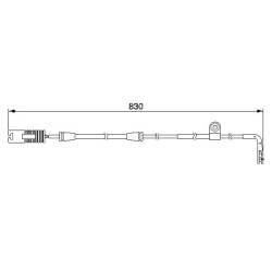 1987474958 BOSCH Сигнализатор, износ тормозных колодок