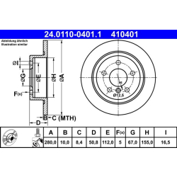 24.0110-0401.1 ATE Тормозной диск