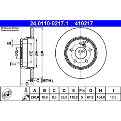 24.0110-0217.1 ATE Тормозной диск