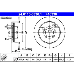 24.0110-0330.1 ATE Тормозной диск
