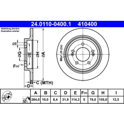 24.0110-0400.1 ATE Тормозной диск