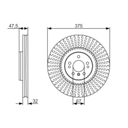 0986479A26 BOSCH Тормозной диск
