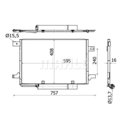 AC369000S MAHLE Конденсатор, кондиционер