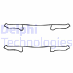 LX0108 DELPHI Комплектующие, колодки дискового тормоза