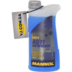 Готовый антифриз Mannol AG11 Longterm G11 синий -40 °C