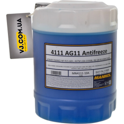 Mannol AG11 Longterm G11 синий, 10 л (MN4111-10) концентрат антифриза