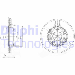 BG3874 DELPHI Тормозной диск