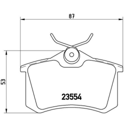 P85020X BREMBO Комплект тормозных колодок, дисковый тормоз