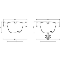 P06053 BREMBO Комплект тормозных колодок, дисковый тормоз