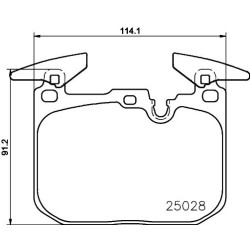 P06096 BREMBO Комплект тормозных колодок, дисковый тормоз