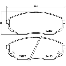 P30019 BREMBO Комплект тормозных колодок, дисковый тормоз