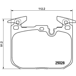 P06088 BREMBO Комплект тормозных колодок, дисковый тормоз