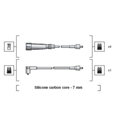 941318111129 MAGNETI MARELLI Комплект проводов зажигания