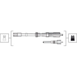941318111275 MAGNETI MARELLI Комплект проводов зажигания