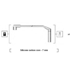 941295010873 MAGNETI MARELLI Комплект проводов зажигания