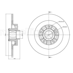 23-0980 METELLI Тормозной диск