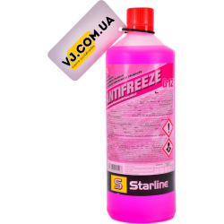 Starline G12 красный, 1 л (SNAG121) концентрат антифриза