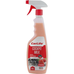 Carlife Cockpit Milk клубника, 500 мл (CF541) полироль для салона