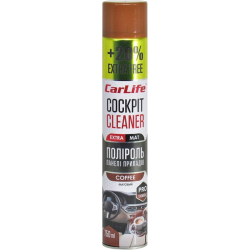 Поліроль для салону Carlife Cockpit Cleaner Extra Mat кава 750 мл CF776