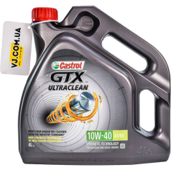 Castrol GTX Ultraclean A3/B4 10W-40 4 л, (CASGTX10W40A3B44L) моторна олива