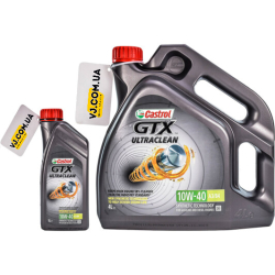 Castrol GTX Ultraclean A3/B4 10W-40 1 л, (CASGTX10W40A3B41L) моторна олива