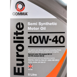 Comma Eurolite 10W-40 5 л, (EUL5L) моторна олива