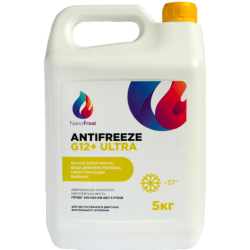 Готовый антифриз NanoFrost Ultra G12+ желтый -37 °C
