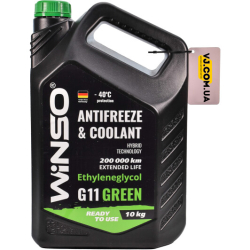 Готовый антифриз Winso G11 зеленый -40 °C
