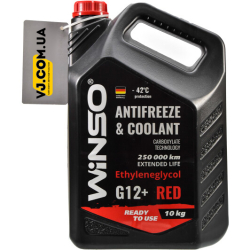 Готовый антифриз Winso G12+ красный -42 °C