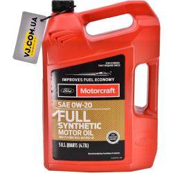 Ford Motorcraft Full Synthetic 0W-20 4,73 л, (XO0W205QFS) моторна олива