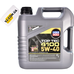 Liqui Moly Top Tec 4100 5W-40 4 л, (7547) моторна олива