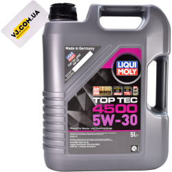 Liqui Moly Top Tec 4500 5W-30 5 л, (2318) моторна олива