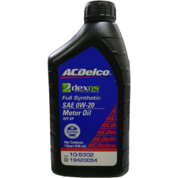 ACDELCO Full Synthetic 0W-20 0,95 л, (109302) моторна олива