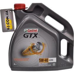 Castrol GTX A3/B4 5W-40, 4 л (15E62C) моторна олива