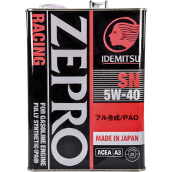 Idemitsu Zepro Racing 5W-40 4 л, (3585041) моторна олива