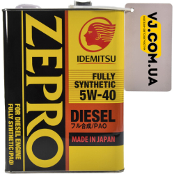 Idemitsu Zepro Diesel 5W-40 4 л, (2863041) моторна олива