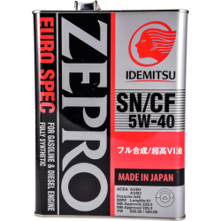 Idemitsu Zepro Euro spec 5W-40 4 л, (1849004) моторна олива