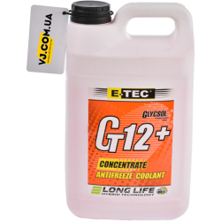 E-tec Glycsol G12+ красный, 4 л концентрат антифриза