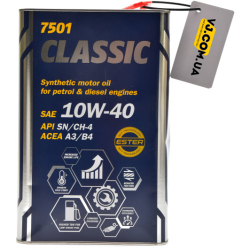 Mannol Classic (MetaL)10W-40 4 л, (MN7501-4ME) моторна олива