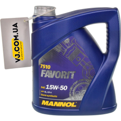 Mannol Favorit 15W-50 4 л, (MN7510-4) моторна олива