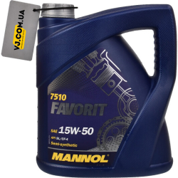 Mannol Favorit 15W-50 5 л, (MN7510-5) моторна олива