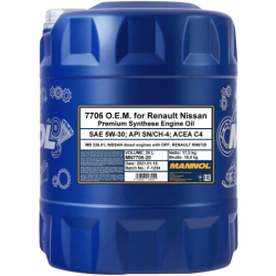 Mannol OEM для Renault Nissan 5W-30 20 л, (MN7706-20) моторна олива